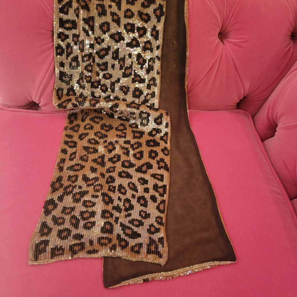 Vintage Sequin Scarf - Picture 5 of 5